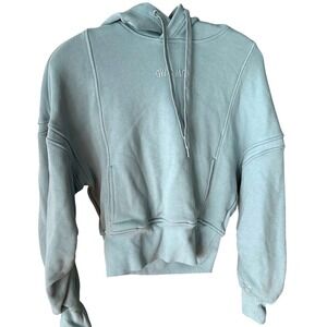 GYMSHARK‎ HEAVYWEIGHT LOOPBACK SWEAT HOODIE, SMALL, Duck Egg Blue
